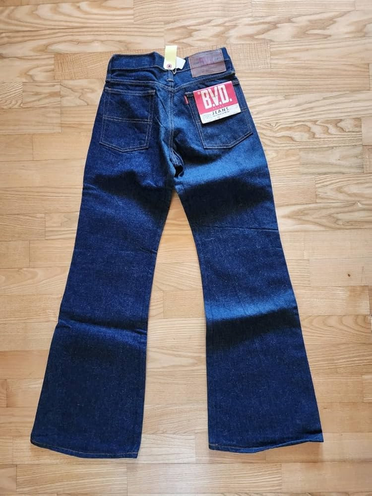 Amazon.co.jp: M-66 1970年代製 込BVD JEANS 2502 フージーンズ